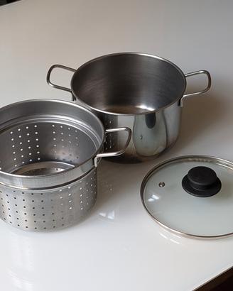 Cuocipasta Compatto Acciaio Inox 20cm 🍝