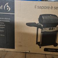 Sochef Saporillo Barbecue, Nero/Grigio, 46x125x103