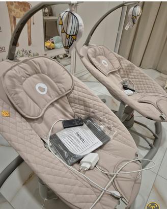 2 sdraiette a dondolo ergonomiche.
