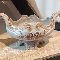 Ciotola centrotavola vintage in ceramica decorata