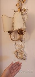 Collana lunga multifilo con perle Elegante Vintage