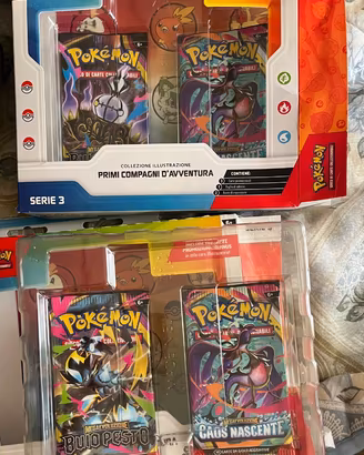 4 Pack Carte Pokémon da serie 3 sigillate
