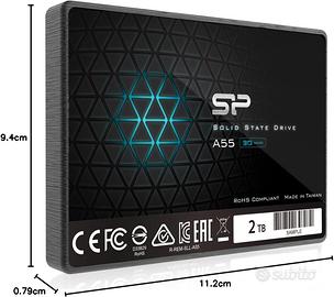 Silicon Power A55 2TB, SATA III Disco Interno SSD