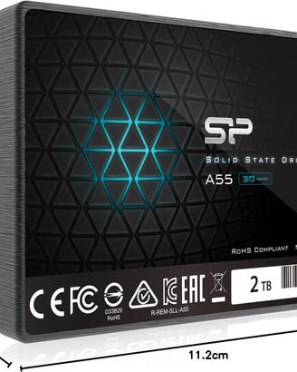 Silicon Power A55 2TB, SATA III Disco Interno SSD