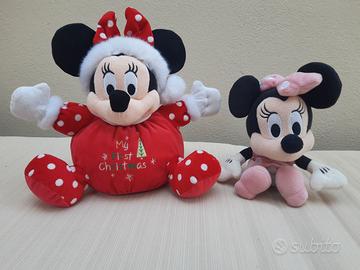 Lotto 2 Peluche Minnie Disney Originali