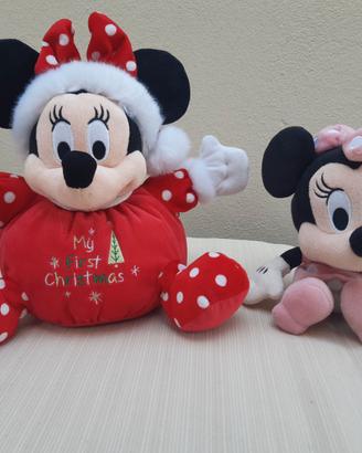 Lotto 2 Peluche Minnie Disney Originali