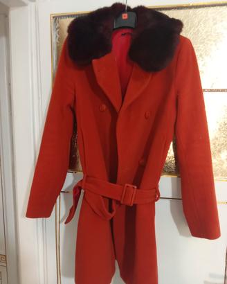 cappotto Sisley taglia M  rosso mattone  