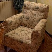 Poltrona vintage fiori