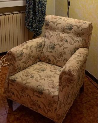 Poltrona vintage fiori