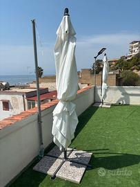 2 ombrelloni da veranda/giardino