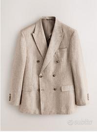 "giacca elegante beige in lino, taglia 50/52,Mango