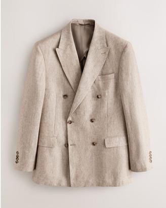 "giacca elegante beige in lino, taglia 50/52,Mango