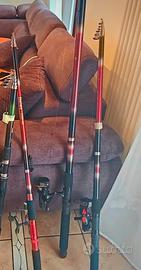 SET 3 CANNE DAIWA 576M  PER PESCA LAGO E FIUME 