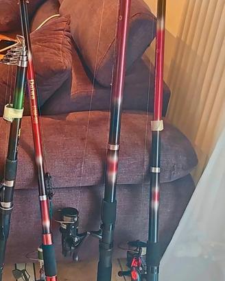 SET 3 CANNE DAIWA 576M  PER PESCA LAGO E FIUME 