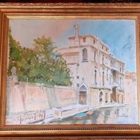 venezia quadro dipinto olio su tela firmato 50x60