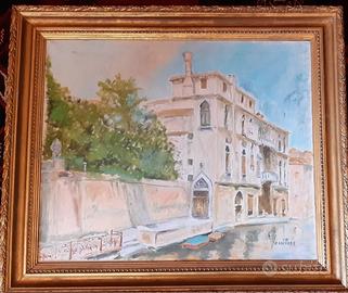 venezia quadro dipinto olio su tela firmato 50x60