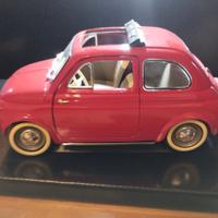 FIAT 500 MODELLINO SCALA 1/18