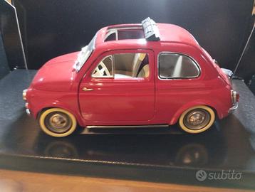 FIAT 500 MODELLINO SCALA 1/18