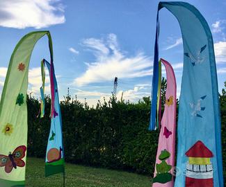 Bandiere colorate per Feste Bambini