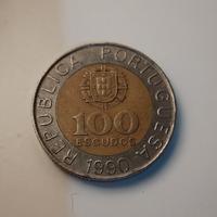 Moneta 100 Escudos Portogallo anno 1990