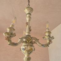 Lampadario artigianale in ceramica,