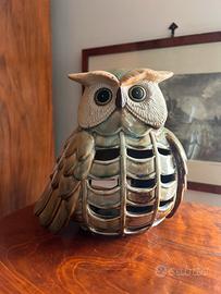 Gufo in terracotta porta the light