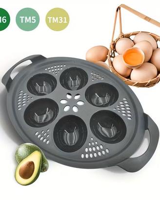 Cuociuova Bimby tm5 tm6 tm31 per 6 Uova Steameggs