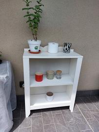 Libreria/mobiletto bianco shabby chic o country