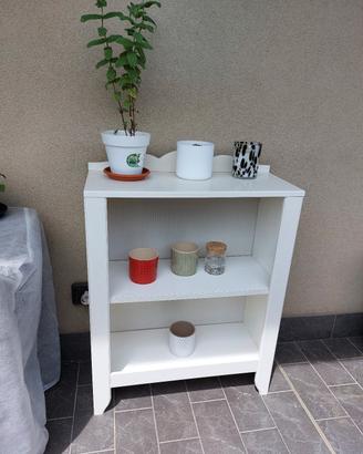 Libreria/mobiletto bianco shabby chic o country