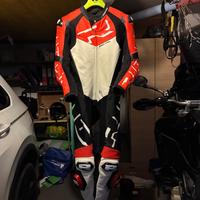 Tuta in pelle intera moto