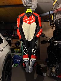 Tuta in pelle intera moto