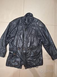 giacca vintage in vera pelle taglia XXL