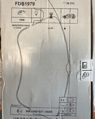 Ferodo FDB1979 pattini freno nuove