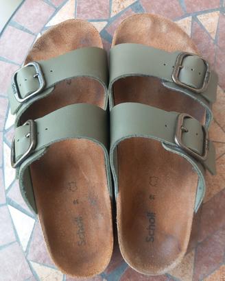 scholl ciabatte nr 39 color cachi.