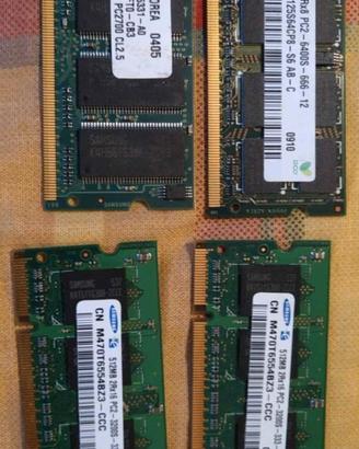 RAM per notebook ( LEGGERE DESCRIZIONE)