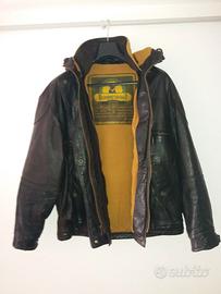 Giaccone Invernale Uomo in Vera Pelle Cappuccio Si