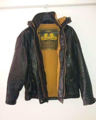 Giaccone Invernale Uomo in Vera Pelle Cappuccio Si