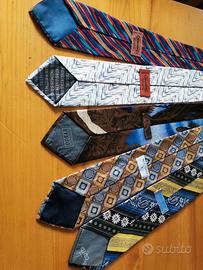 Set di 5 cravatte di grandi stlisti