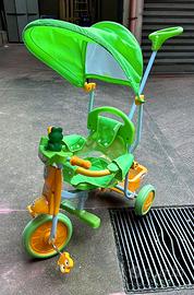 Triciclo con manubrio e tendina Schiano