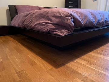 LETTO MATRIMONIALE COMODINI SPECCHIO