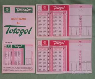 Totogol 1993 Concorso N. 1 - 2 Schedine + Depliant