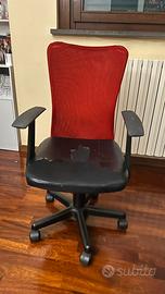 Sedia da ufficio con ruote