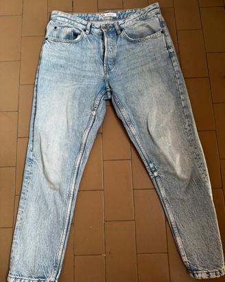 Jeans alla caviglia Zara chiaro slim fit tg 48