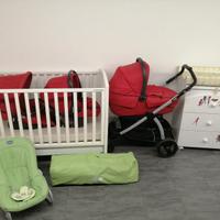 Trio Peg Perego Book Plus +lettino+fasciatoio ecc 
