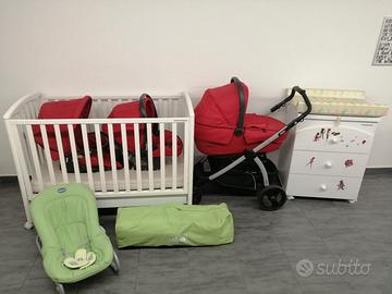 Trio Peg Perego Book Plus +lettino+fasciatoio ecc 