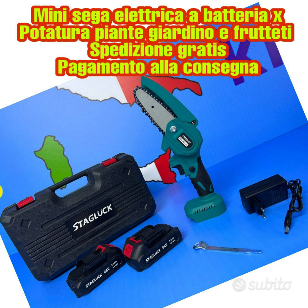 Mini sega elettrica a batteria x Potatura piante - Giardino e Fai da te In  vendita a Frosinone