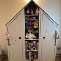 Casetta armadio libreria guardaroba per cameretta