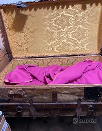 Baule del 1500 in legno e pelle di cavallino