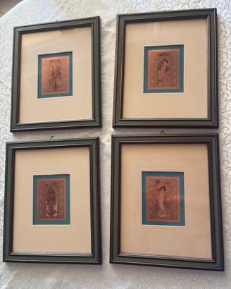 quadri riproduzione Art Nouveau in stile A. Mucha