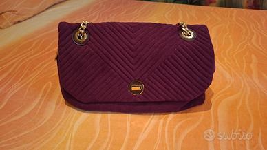 borsa  velluto bordeaux